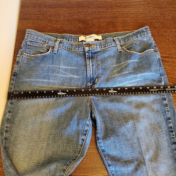 Vtg Mossimo Denim Long & Slender Women's Size 18 Wide-Leg‎ Bootcut High-Waist - Picture 13 of 16